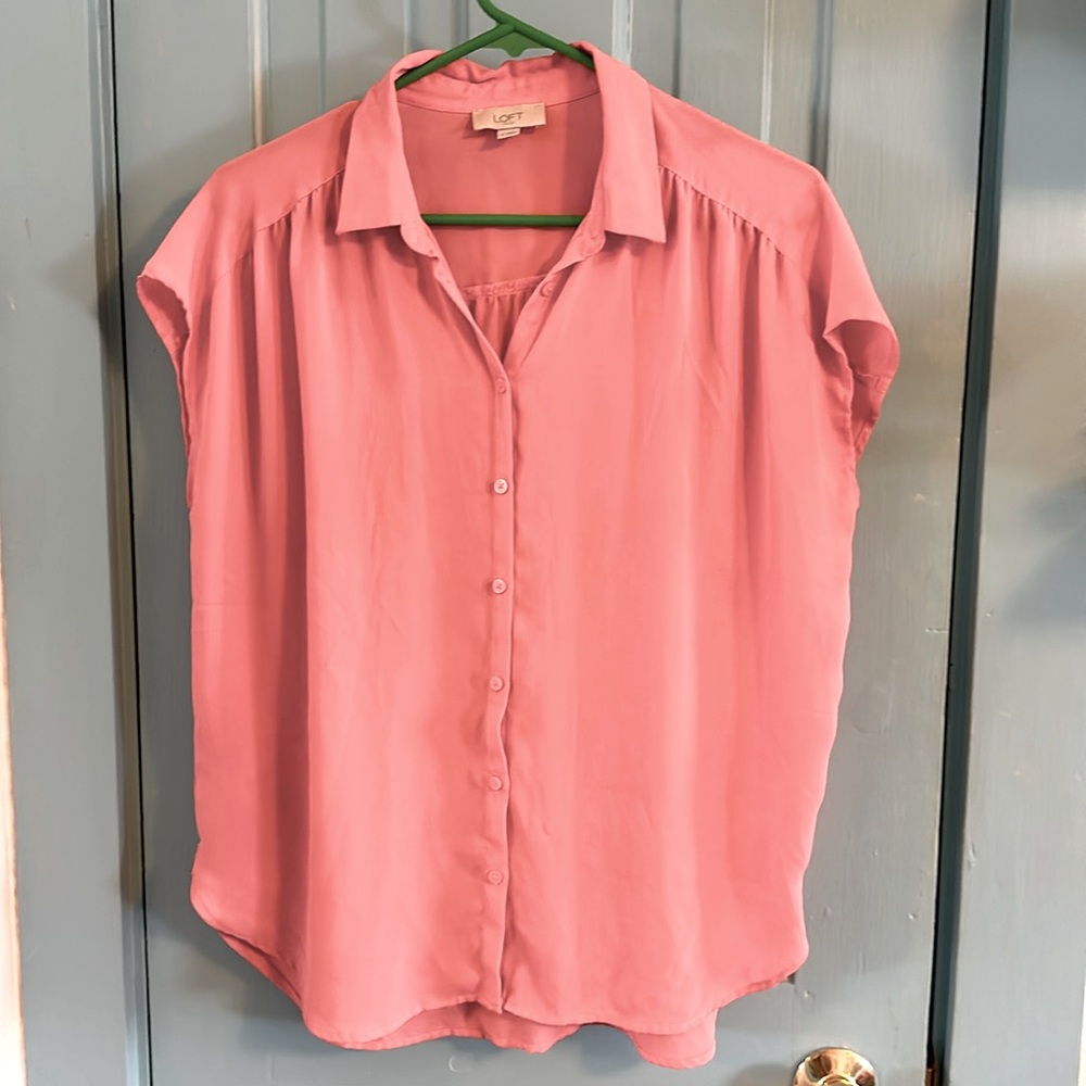 Light pink Loft blouse